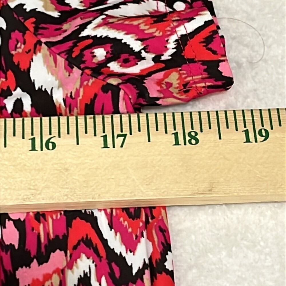 Jude Connally Short Sleeve Shift Dress Vibrant Pink Patterned Womens Size XS - Picture 5 of 6